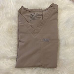 Figs Catarina One Pocket Scrub Top in Boulder XXSmall